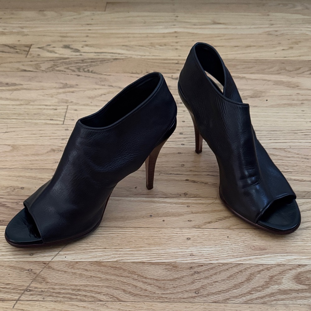 Cole Haan Black Open-Toe Heels